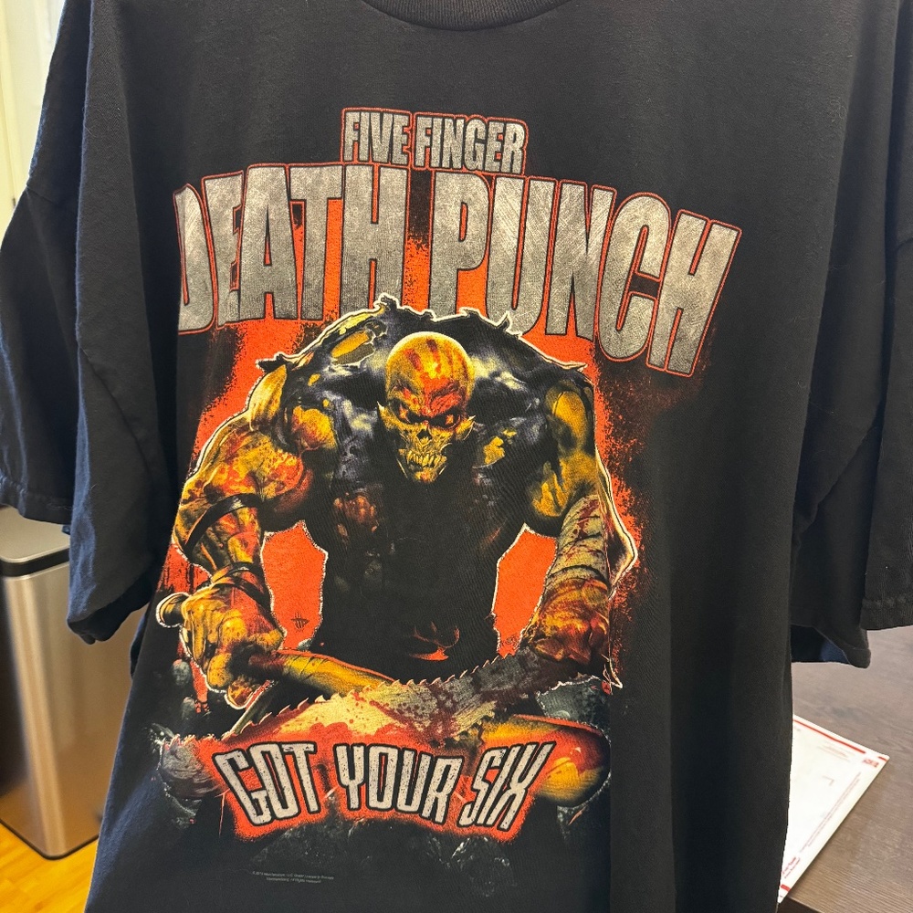 Five Finger Death Punch (FFDP) 2015 Got Your Six tour shirt